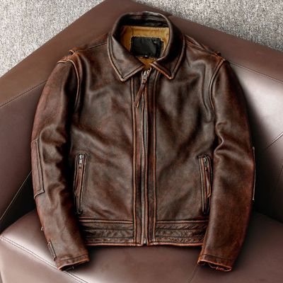 Swallow Tailed Men Leather Jacket Vintage Motorcycle Jackets