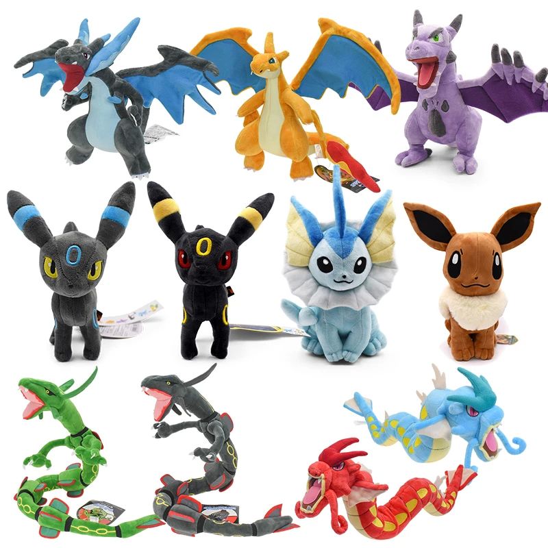 Pokemon Plush Charizard X Eevee Vaporeon Espeon Umbreon Lyca 玩具/童车/益智/积木/模型 其他人偶玩具 原图主图