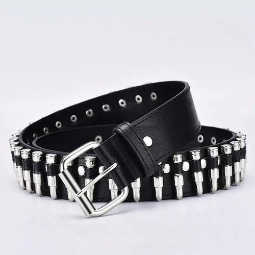 New fashion ladies leather punk belt hollow rivet luxury bra