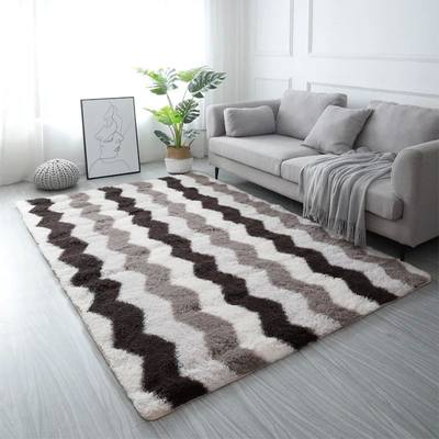 Large Rugs For Modern Living Room Long Hairy Lounge Carpet I