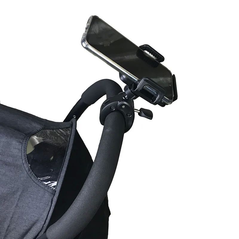Baby Stroller Cell Phone Holder 360 Degree Rotate Universal