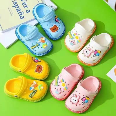 Kids Slippers for Boys Girls Cartoon Shoes  Summer Toddler F