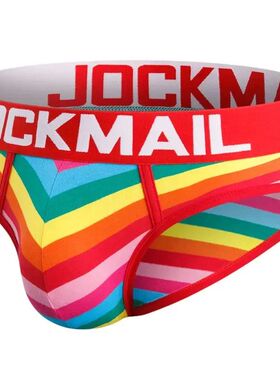 Jockmail Sexy Men's Underwear Briefs Cotton Low Rise Underpa