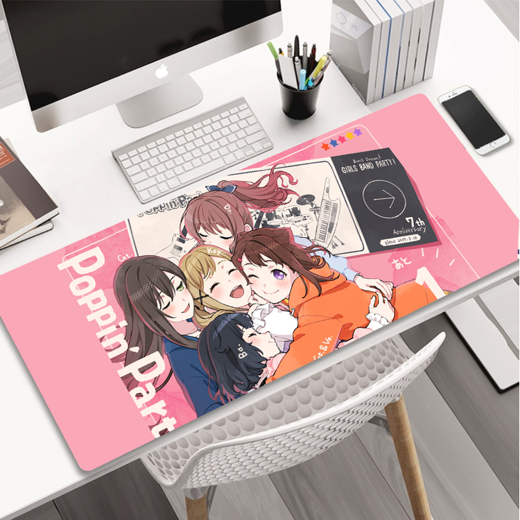 BanG Dream少女乐团MyGo Mujica超大号鼠标垫 键盘电竞游戏桌垫软