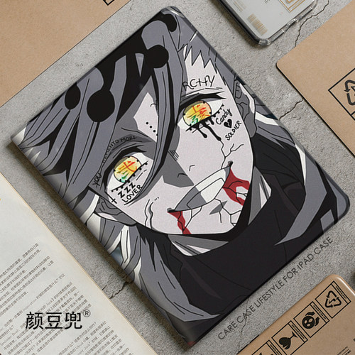 童磨 鬼灭之刃Air13寸平板套ipad11皮套ipad10.2适用air7 6 5第十代保护套pro13笔槽mini5 6 7小米6 7 8华为