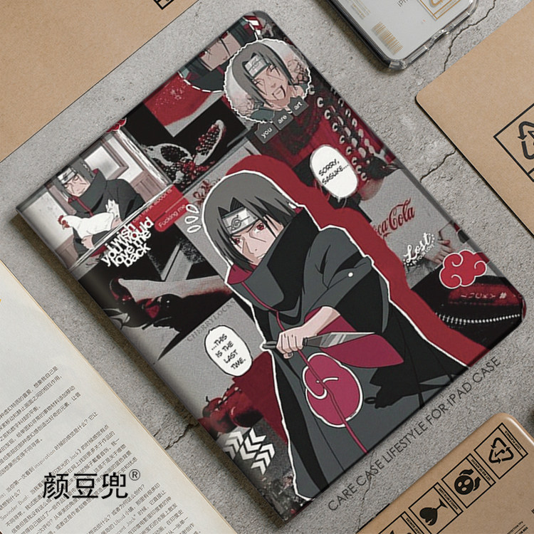 火影忍者 鼬晓组织ipad10.2适用air3/4/5第十代10.9寸保护套matepad pro11笔槽mini45/6小米5华为M6荣耀v8Pro