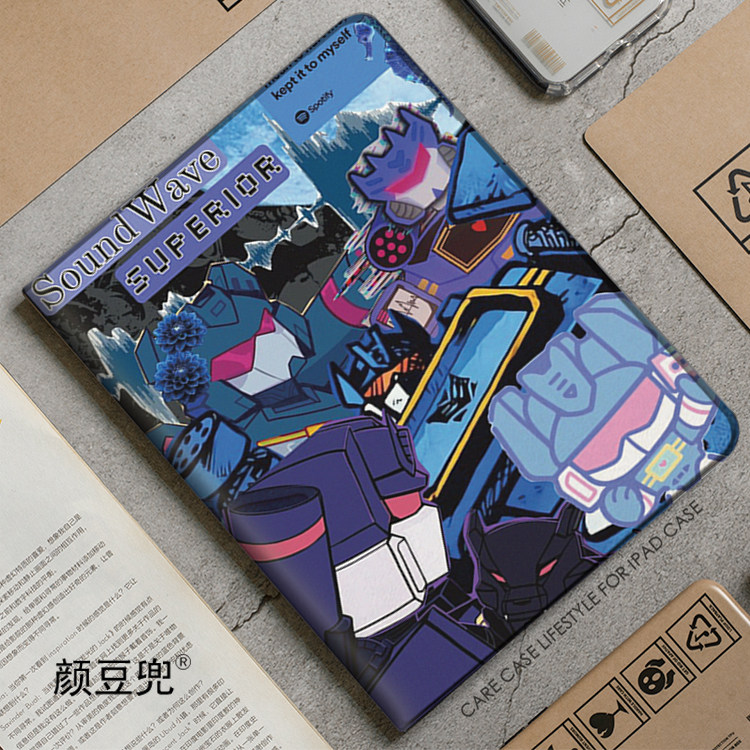变形金刚 霸天虎 动漫周边ipad10.2适用于air4 5/6第十代10.9保护套matepad pro11 Air3笔槽mini5/6/7小米6/7