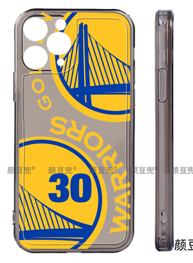 NBA勇士库里手机壳iPhone13适用12 Pro苹果11 XS MAXR透黑8P软K40