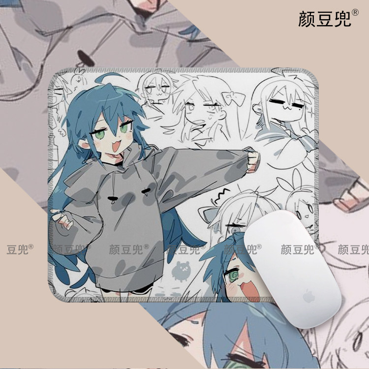 日系泉此方 幸运星 动漫周边鼠标垫 电竞锁边鼠标垫 硅胶防滑软垫