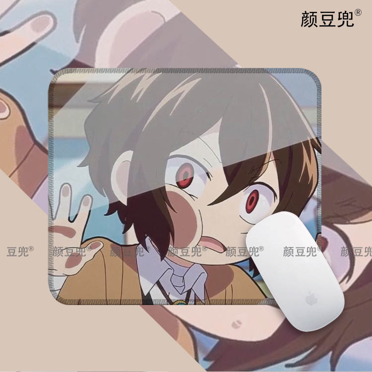 文豪野犬 太宰治 周边 办公桌桌垫 动漫 电竞锁边鼠标垫 硅胶防滑
