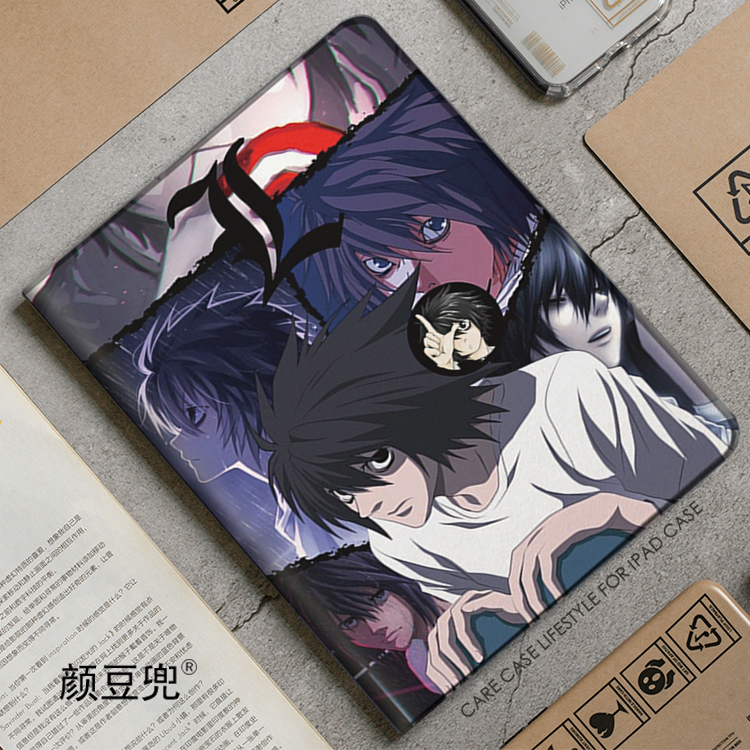 Death Note死亡笔记L ipad10.2适用air3/4/5第十代10.9寸保护套matepad pro11笔槽mini56小米5 Pro荣耀V8pro