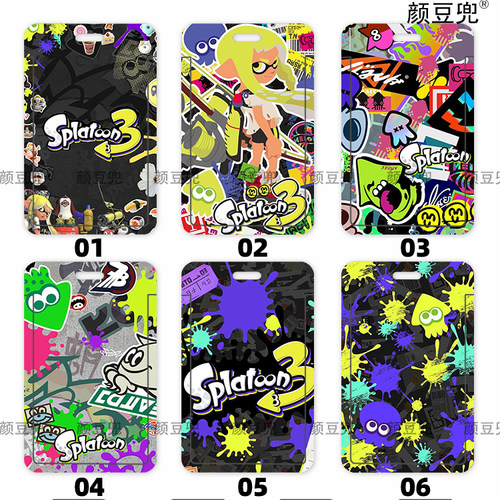 喷射战士Splatoon3乌贼娘饭卡校园卡套 工作证公交地铁卡套硬卡套