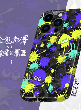 喷射战士Splatoon2  菲林手机壳适用苹果14手机壳iphone13promax苹果12硬壳ip11新款se2/3全包78plus套xsmaxr