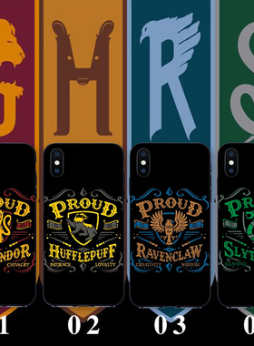 霍格沃茨/哈利波特11Pro适用XR苹果XS MAX手机壳7/8plus蛇院P40獾