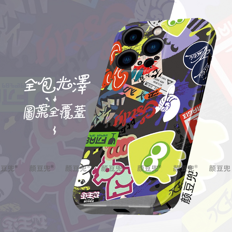 Splatoon喷射战士 菲林保护壳 适用苹果14手机壳iphone13promax苹果12硬壳ip11新款se2/3全包78plus套xsmaxr