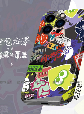 Splatoon喷射战士 菲林保护壳 适用苹果14手机壳iphone13promax苹果12硬壳ip11新款se2/3全包78plus套xsmaxr