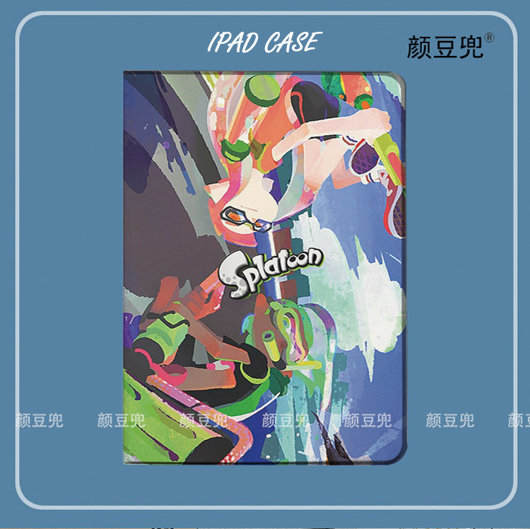 Splatoon喷射战士 ipad10.2适用于air4/5保护套matepad pro11笔槽mini5/6皮套Pro12.9荣耀V8小米5/6pro华为M6