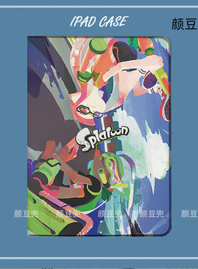 Splatoon喷射战士 ipad10.2适用于air4/5保护套matepad pro11笔槽mini5/6皮套Pro12.9荣耀V8小米5/6pro华为M6