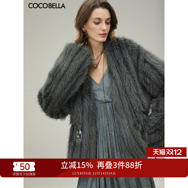 COCOBELLA丰盈环保皮草外套