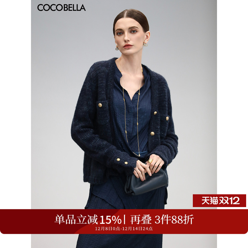 花纱银葱针织衫COCOBELLA