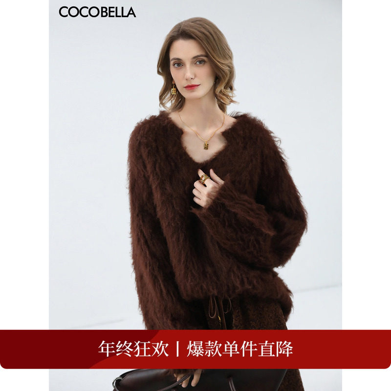 【折扣季】COCOBELLA仿苏力羊驼毛长毛绒毛衣女保暖针织衫MZ3147,女装/女士精品,毛衣,淘宝优惠券,粉丝福利购,淘宝优惠卷