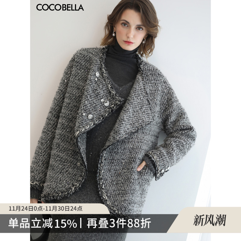 小香风微廓形气质通勤轻暖外套