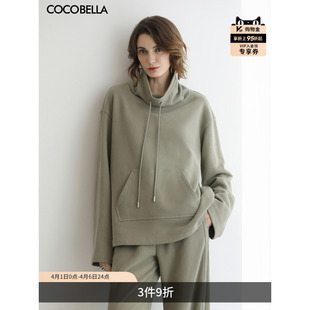 女舒适自发热保暖外套SE3017 高领休闲卫衣新款 COCOBELLA时尚