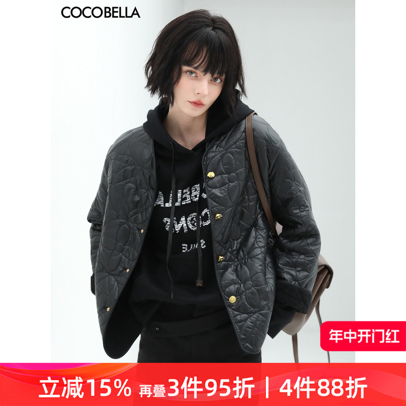 COCOBELLA几何绗缝轻型棉服