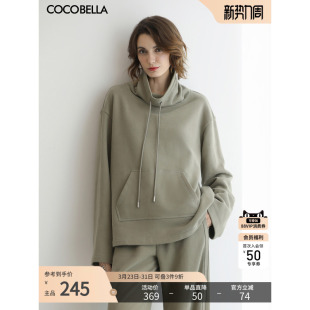 女舒适自发热保暖外套SE3017 COCOBELLA时尚 高领休闲卫衣新款