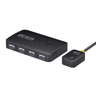 腾飞kvm切换器hdmi二进/四进一出一套键盘鼠标控制两台电脑2双主机共用一个显示器带多usb共享同步分配切屏器