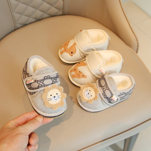 老北京布鞋儿童手工棉鞋宝宝老式棉鞋小孩千层底布鞋冬季男童鞋子