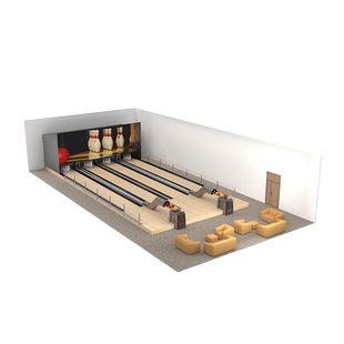 史可威投币游戏机双人式比赛大型保龄球球道电子计分电玩城设备