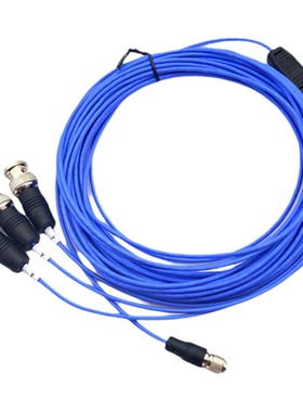 四芯1/4-28UNF转BNC PCB三轴加速度传感器专用线缆特氟龙外皮定制
