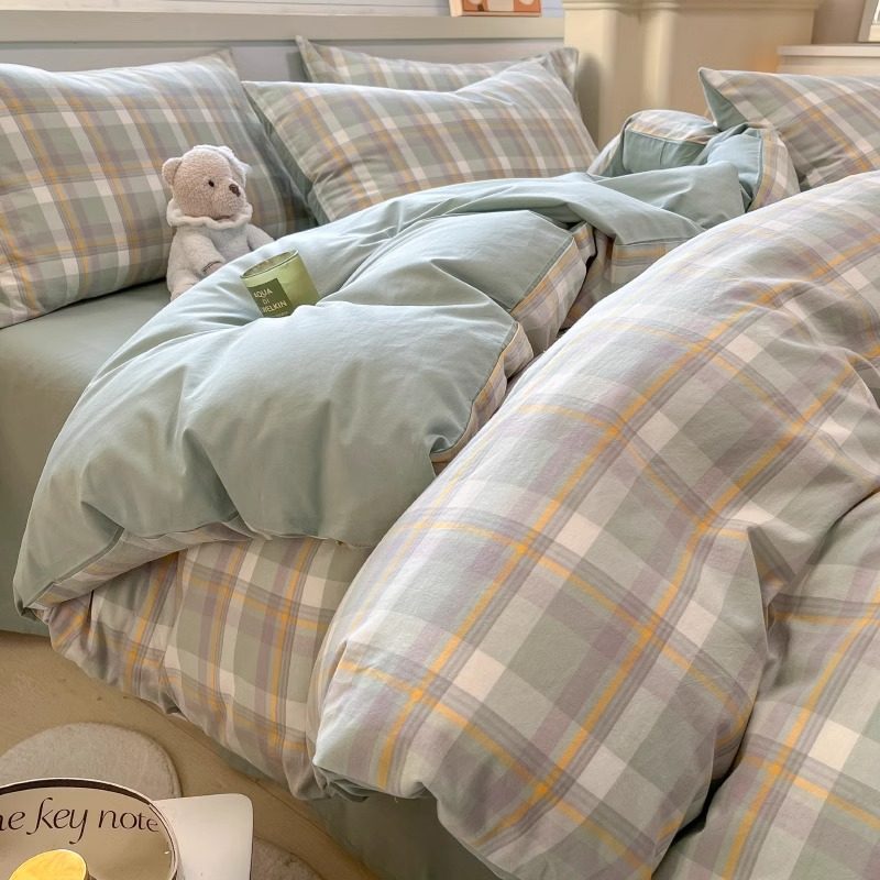 简约全棉被套单件纯棉被罩四件儿童150x200x230被单人宿舍新款,床上用品,被套,淘宝优惠券,粉丝福利购,淘宝优惠卷