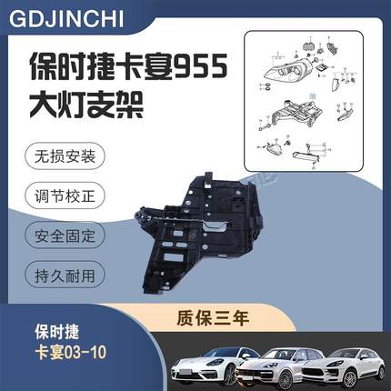 保时捷卡宴 3.6 4.8排量 大灯底座 大灯支架 7L5941041