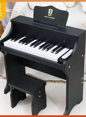 儿童木质小钢琴30键可弹奏1一5岁宝宝2婴儿男女孩迷你电子琴4礼物