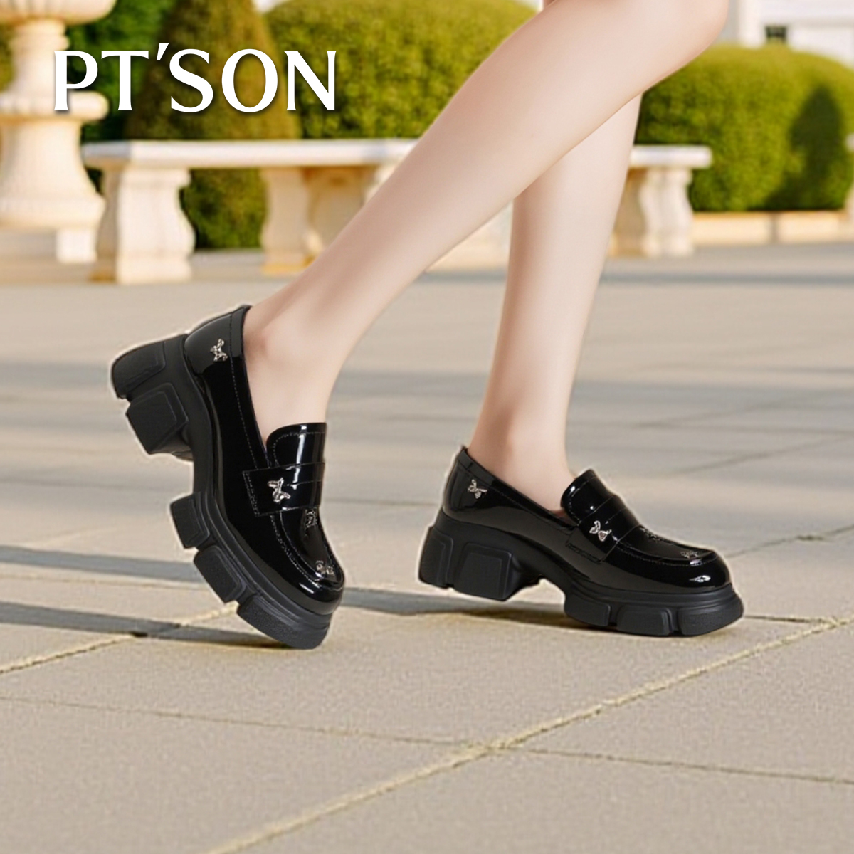 百田森英伦深口女单鞋