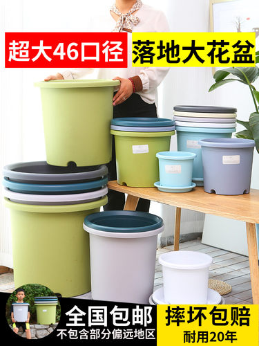 15加仑7加仑6加仑大型四季加仑花盆特大号塑料盆种树大型落地绿植