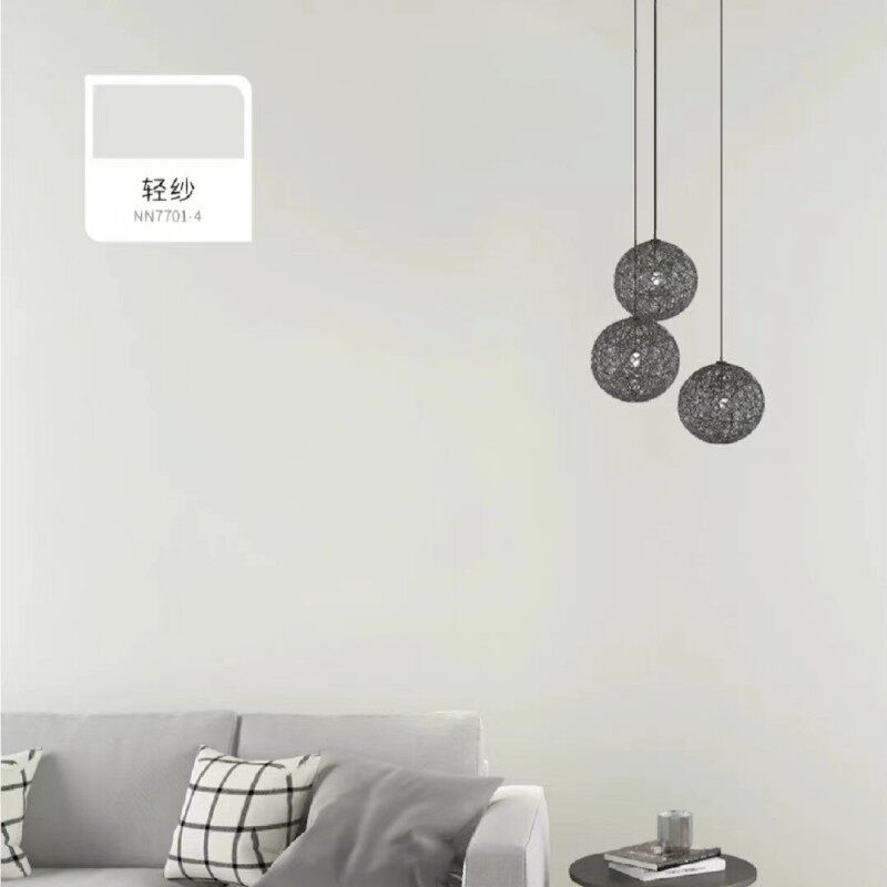 轻纱色莫兰迪色浅色环保净味内墙自刷乳胶漆