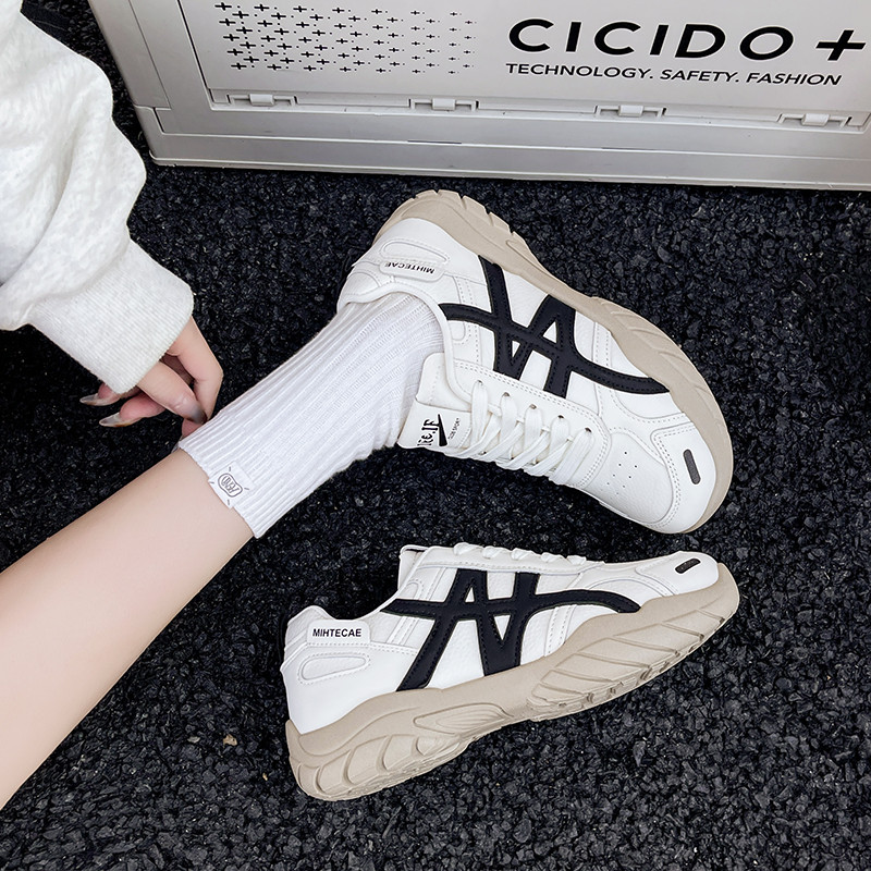 爆款厚底德训鞋女款2026春季新款小白鞋时尚百搭运动防滑休闲鞋女,女鞋,德训鞋,淘宝优惠券,粉丝福利购,淘宝优惠卷
