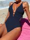 性感泳衣 沙滩泳池女式 夏季 速卖通纯色镂空露背气质连体泳装