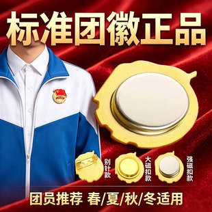 团徽共青团胸针正品标准款团员徽章强磁铁小学生中国青年团学校