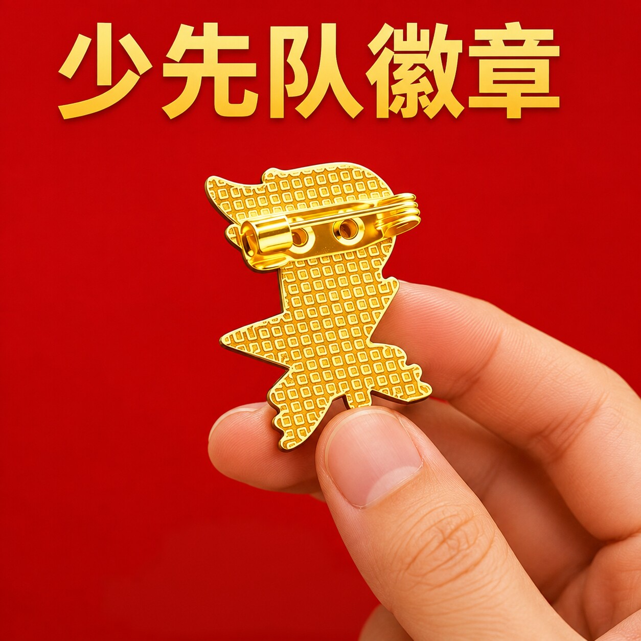 少先队徽章正版胸针2026年安全别针标准款胸章不褪色小学生胸章
