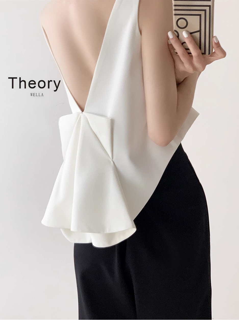 T.heorywella白色背心女夏季