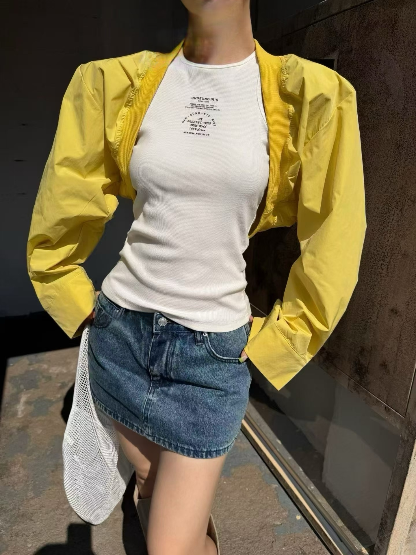 夏季新款韩系设计感防晒速干短款垫肩小外套 小众百搭开衫女