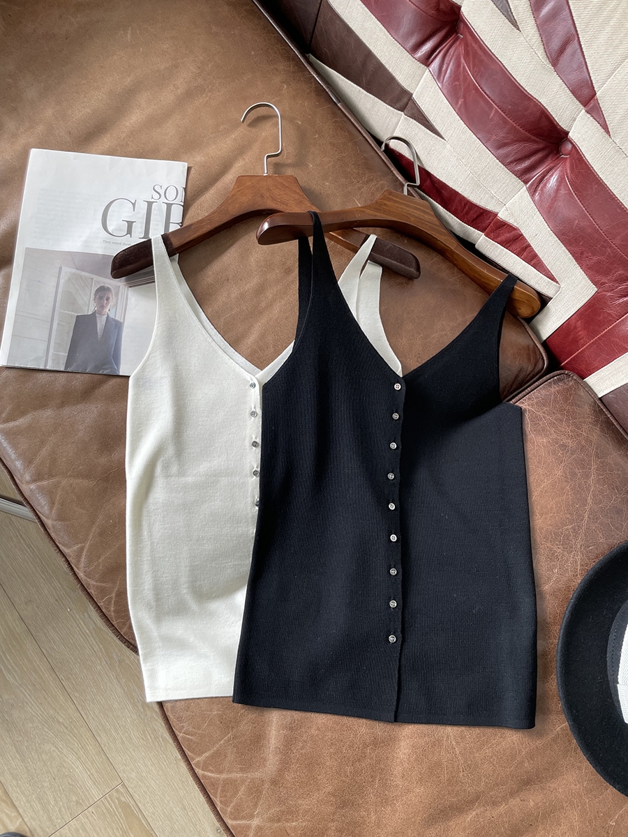 其他简约针织衫吊带百搭显瘦