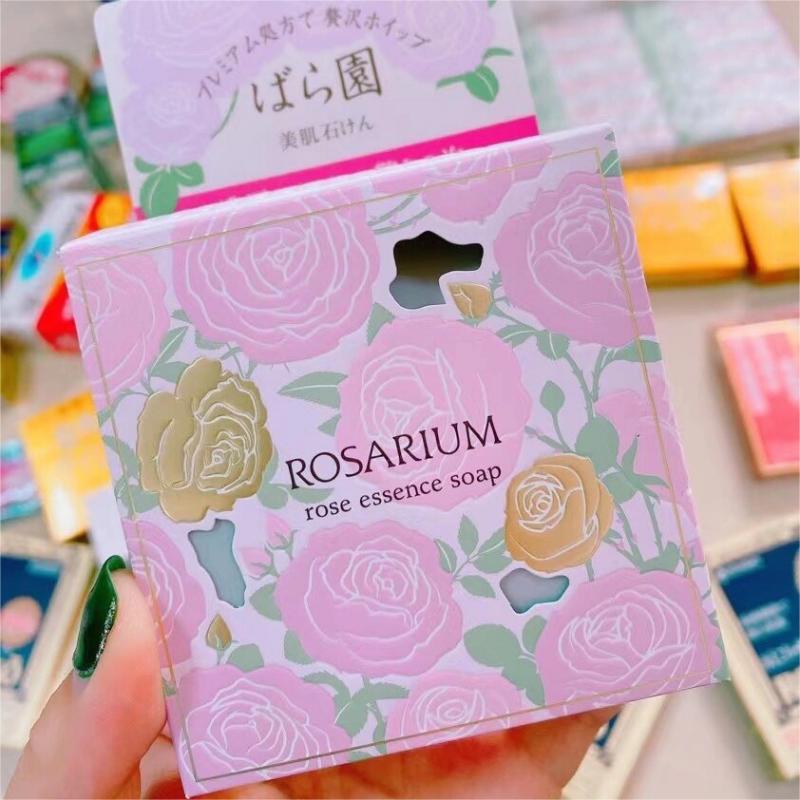 现货日本本土版资生堂ROSARIUM玫瑰园香氛洁面沐浴肥皂100g