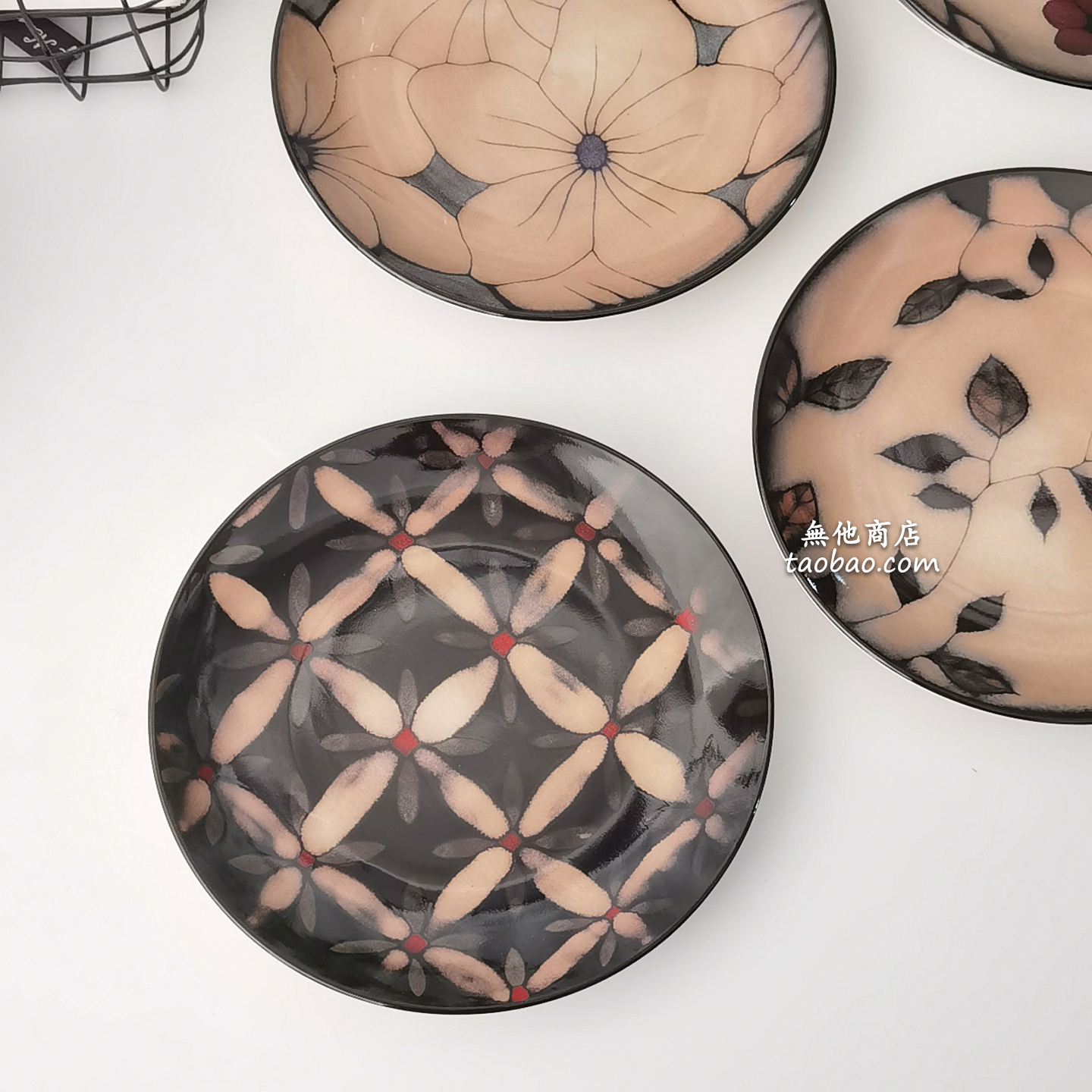 创意花盘子西餐盘浅盘早餐盘甜品沙拉盘水果零食摆盘平盘家用餐盘