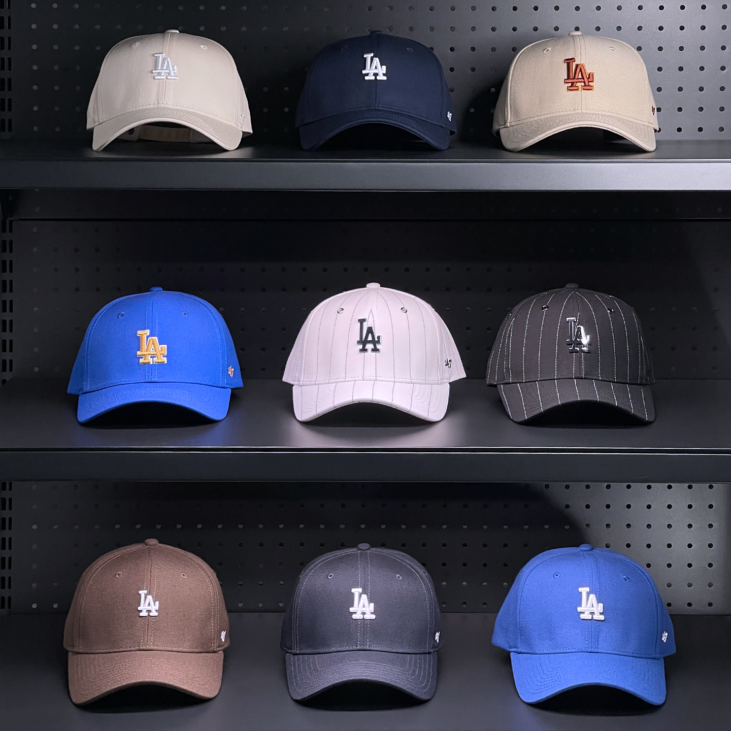 正品硬顶棒球帽子LA男女明星同款