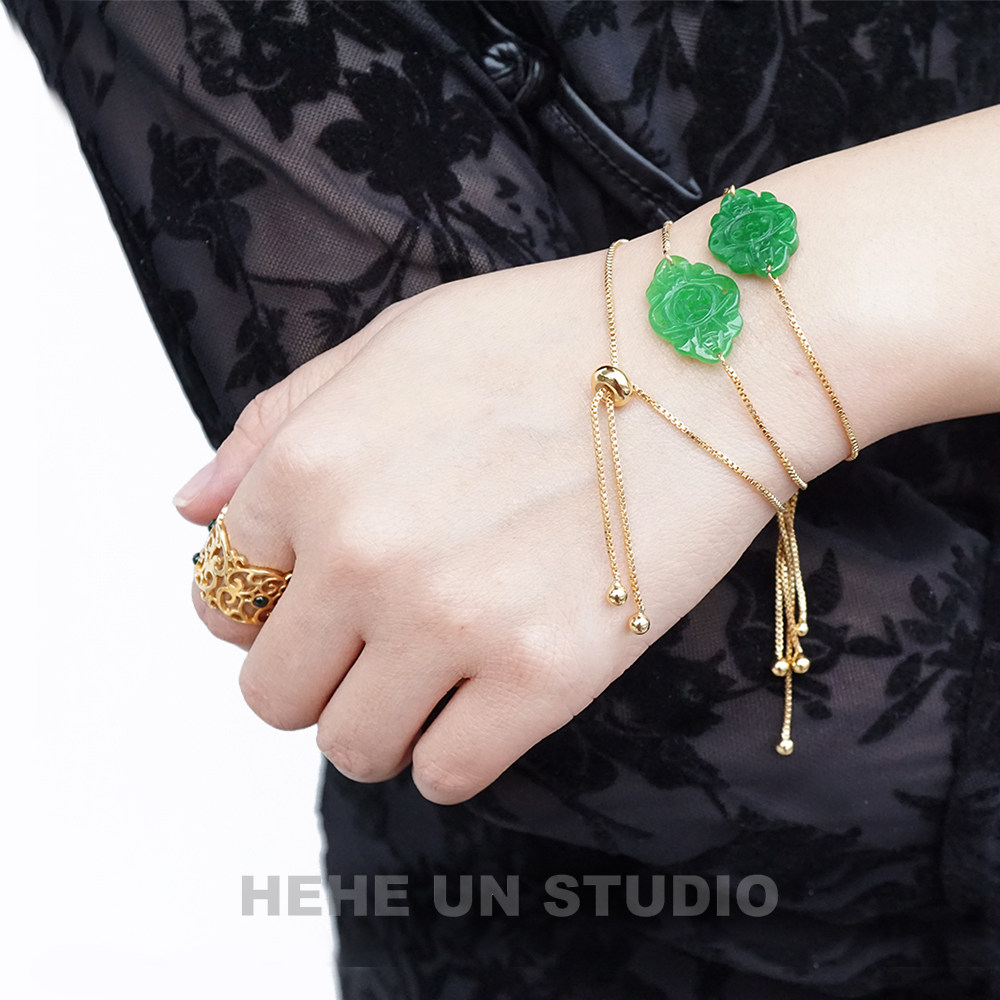 和合大仙人特价原创福仿翡翠手链